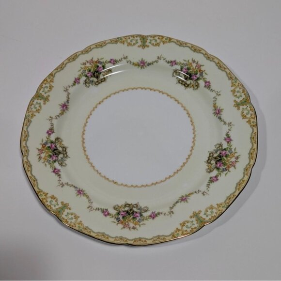 Noritake China Dinner Plate Gold Trim Floral Design Vintage Elegant Tableware - Picture 1 of 7